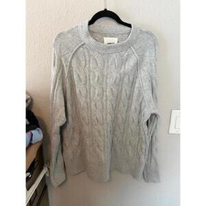 Aerie grey knit sweater size XXS oversized up to a S/M. Super soft!